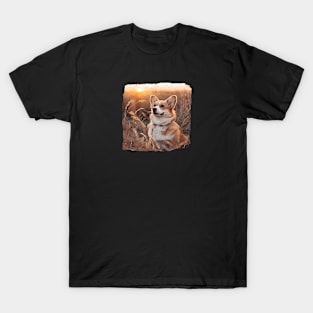 Corgi at Sunset T-Shirt